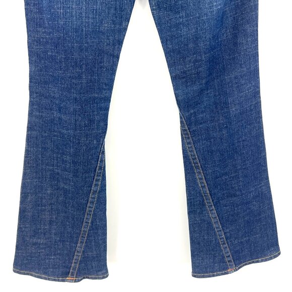 Vintage True Religion Y2K Dark Wash Flare Jeans Made in USA Women's 28 - Picture 6 of 8